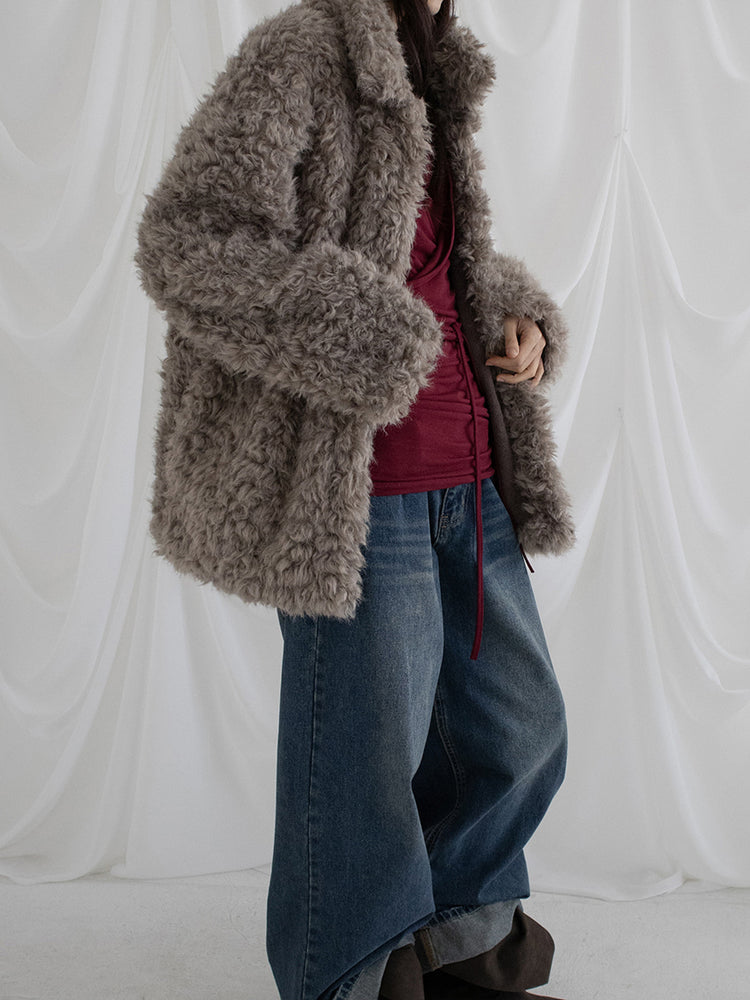 復古美色率性牛仔闊褲