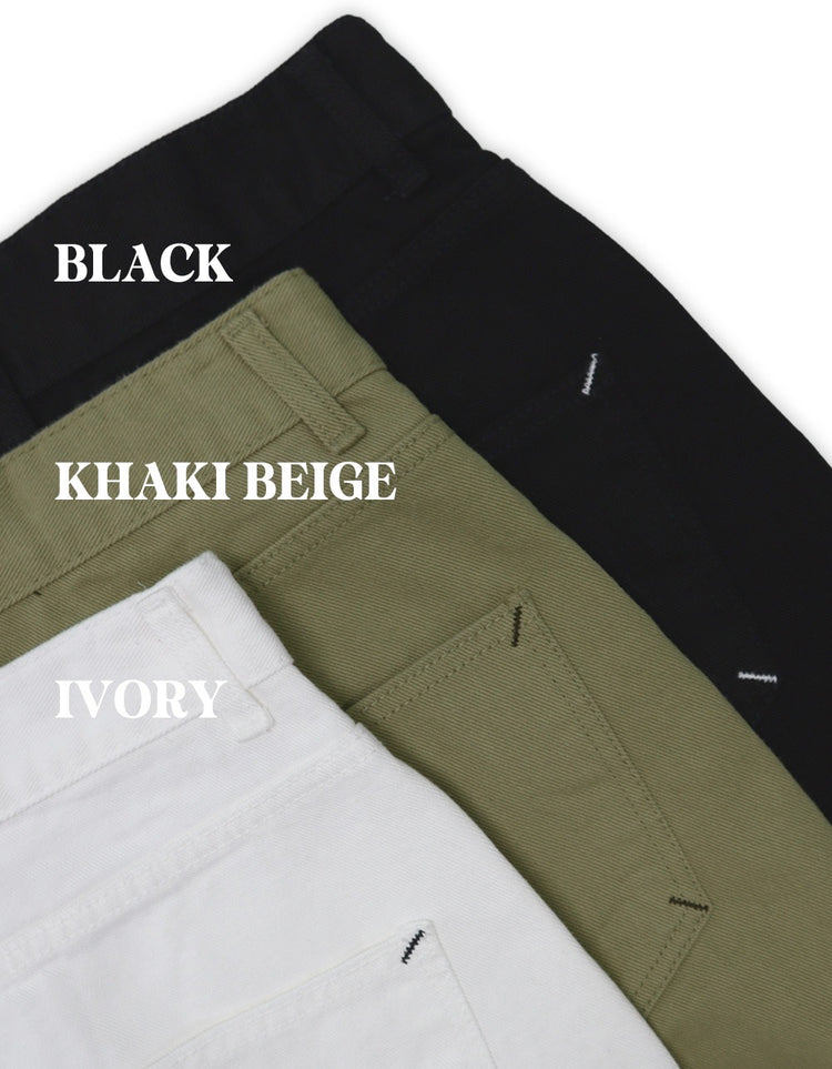 背口袋細節寬鬆直褲