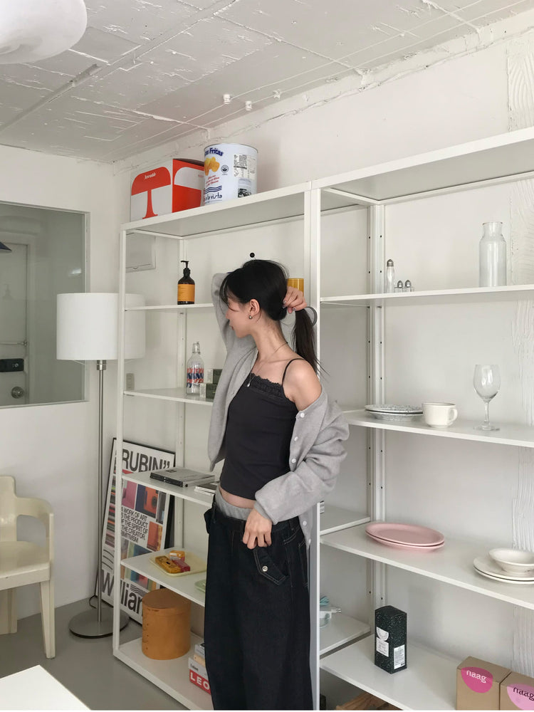 雙層褲頭細節牛仔褲