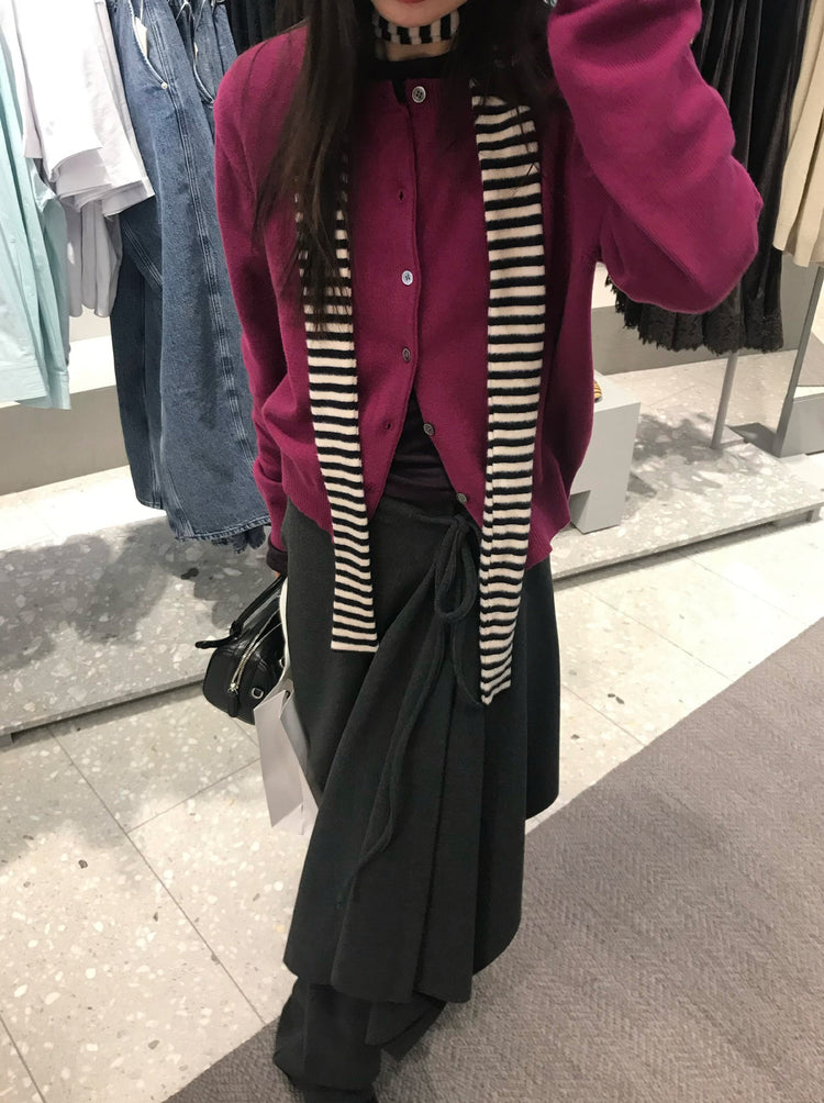 不規則綁帶細節兩件式裙褲