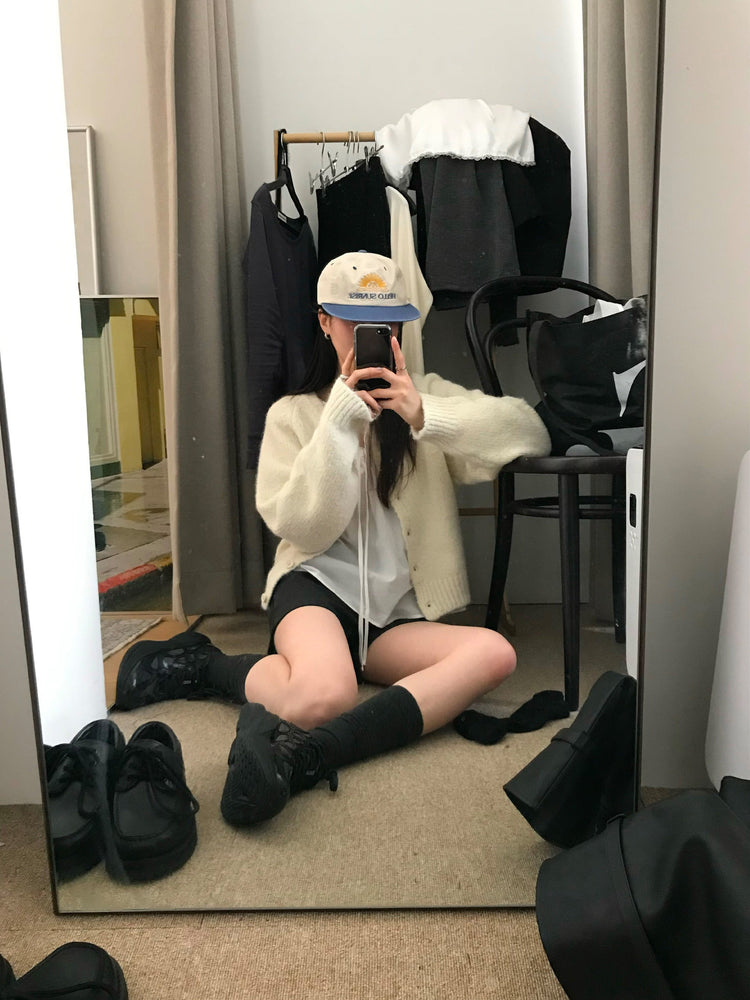 基礎鉚釘細節低腰短褲