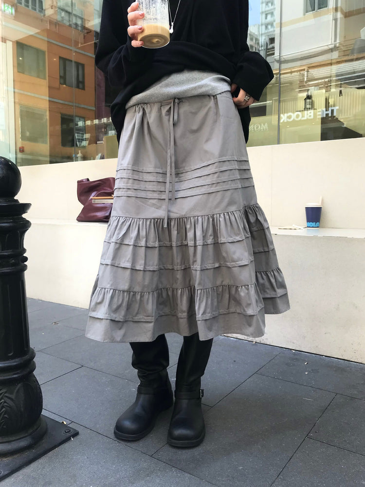 V領綁帶修腰細節上衣