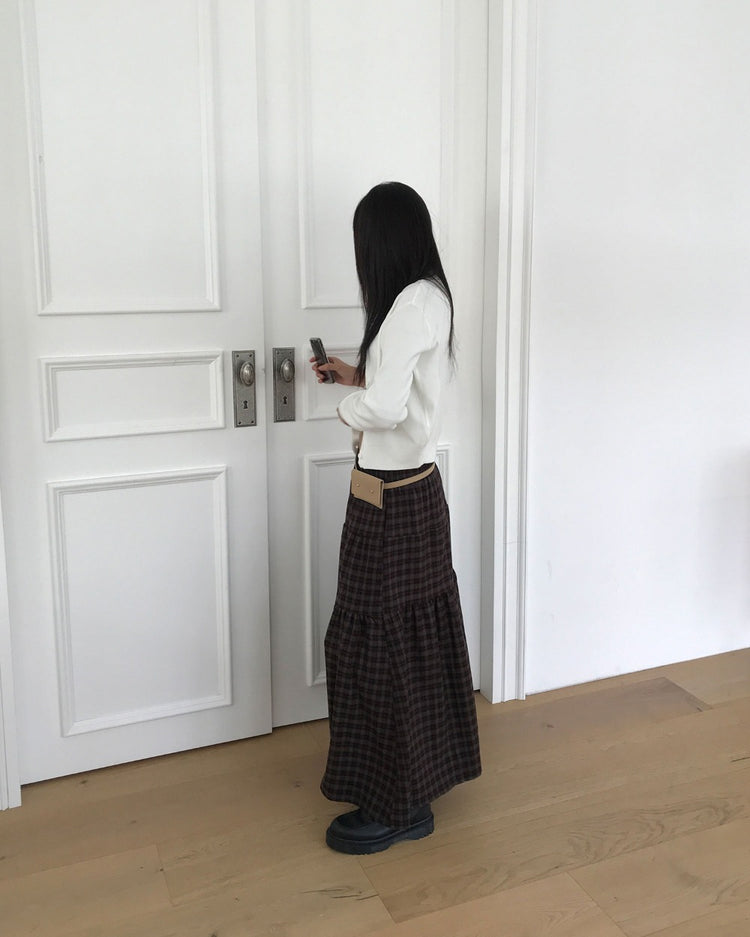 美色圓領排鈕針織外套