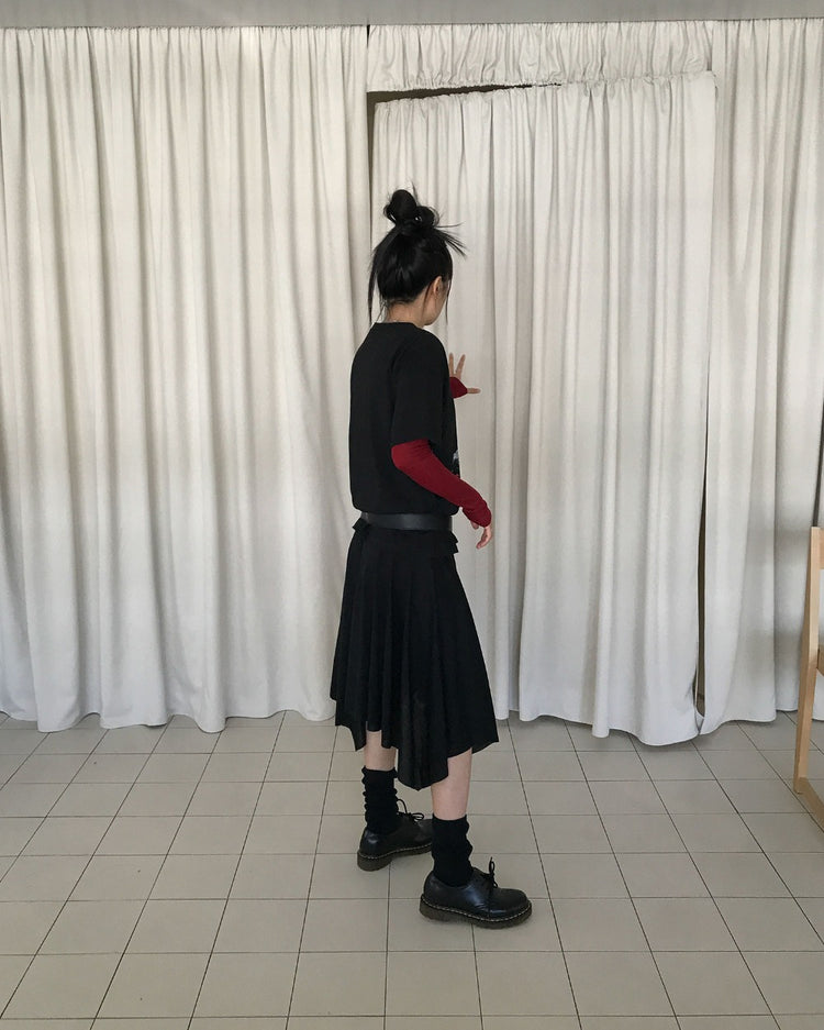 美色羊毛透膚上衣