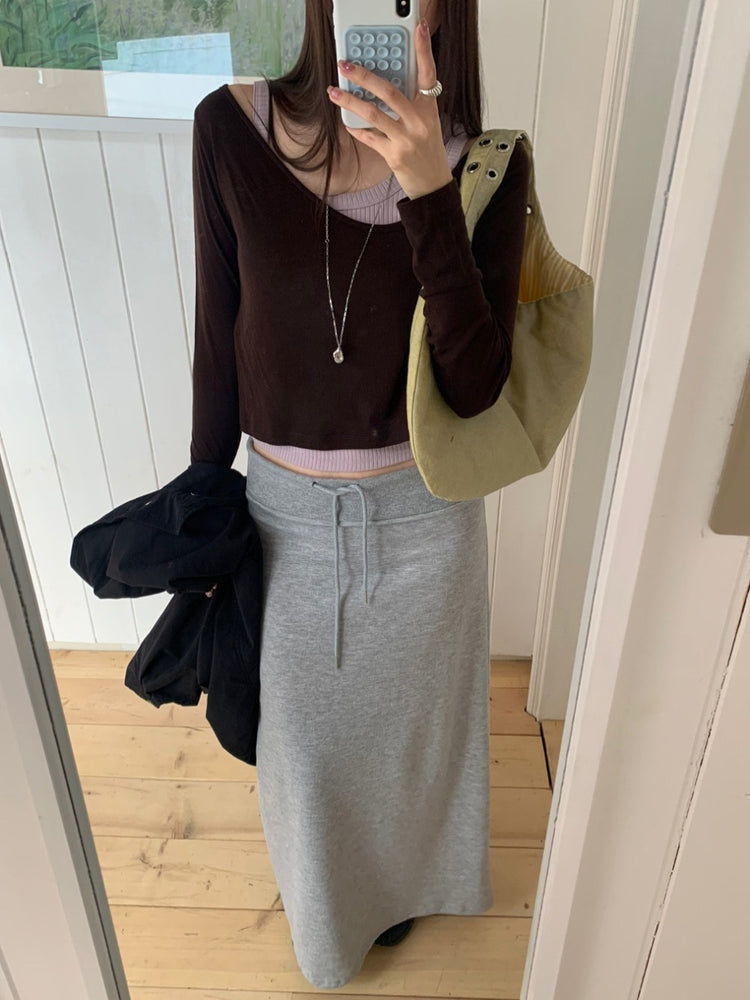 坑紋不對稱細節背心