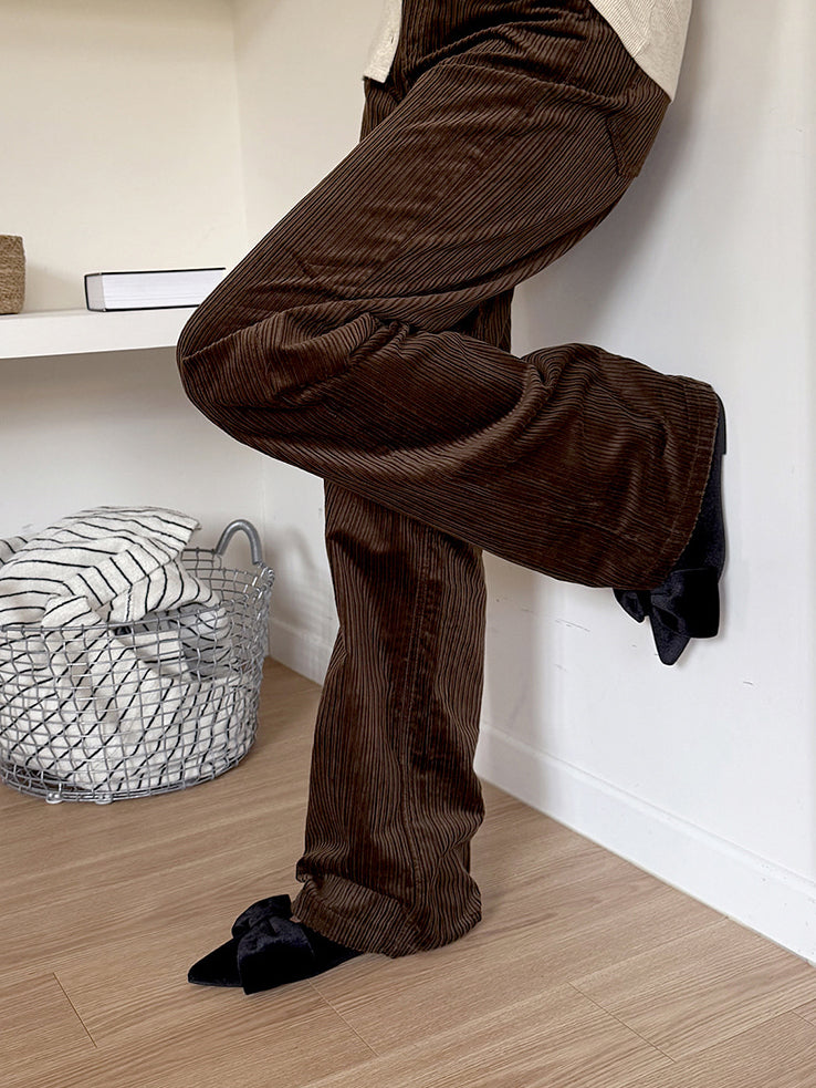 經典蝴蝶結絲絨質感尖頭鞋