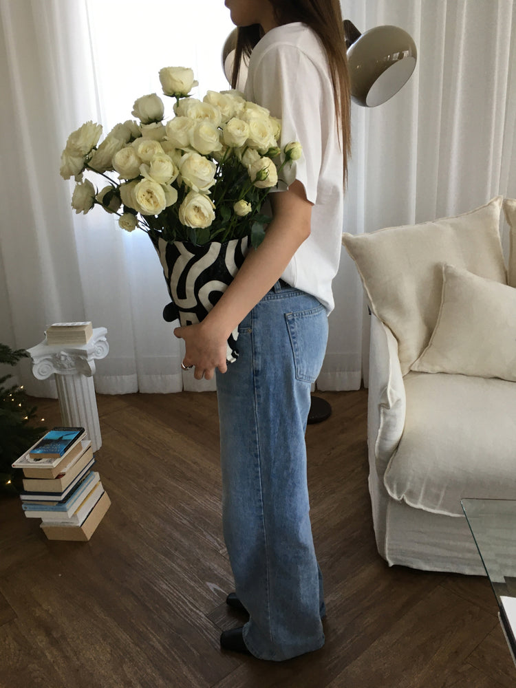 U領隨性寬鬆上衣