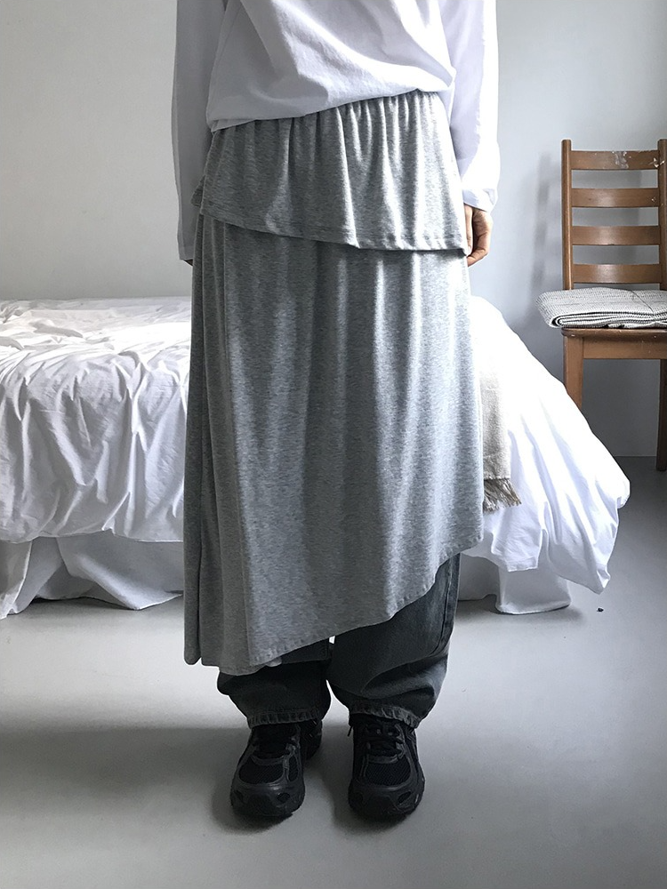 美肩數字印花休閒上衣