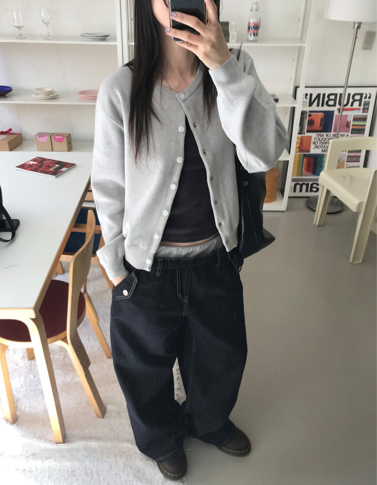 美色經典排鈕針織外套