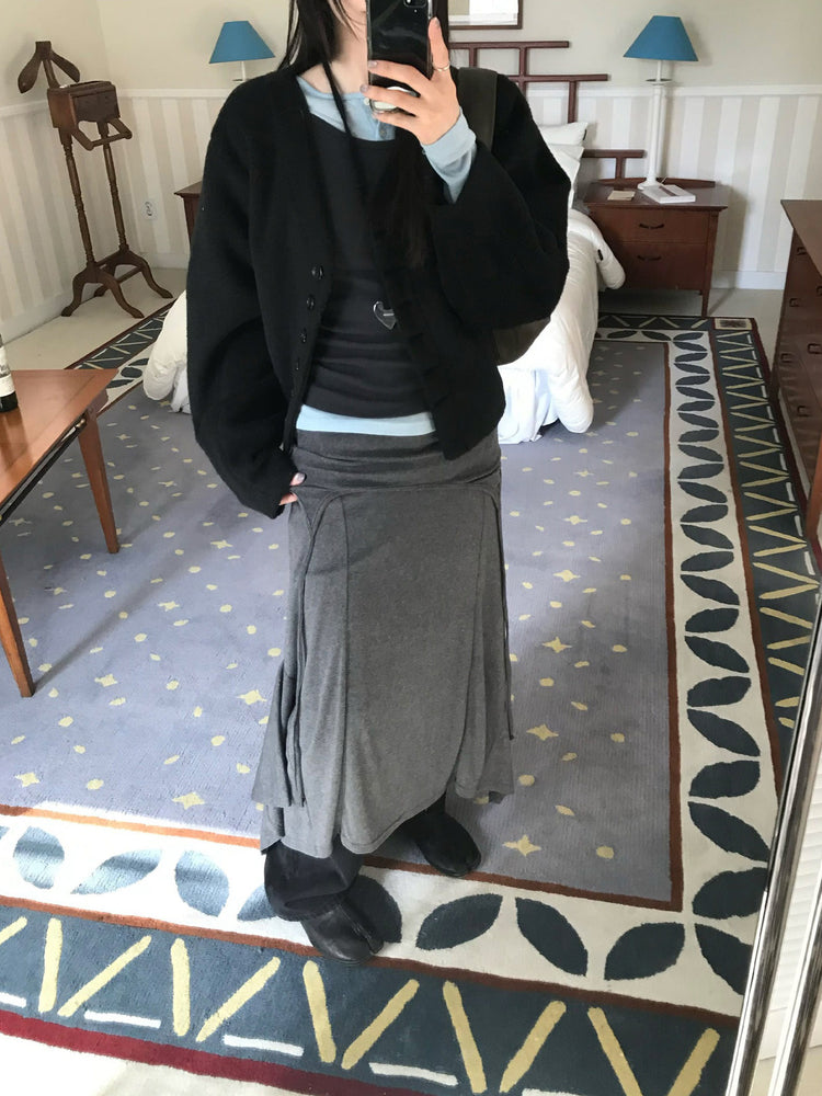 微喇叭中腰顯瘦牛仔褲
