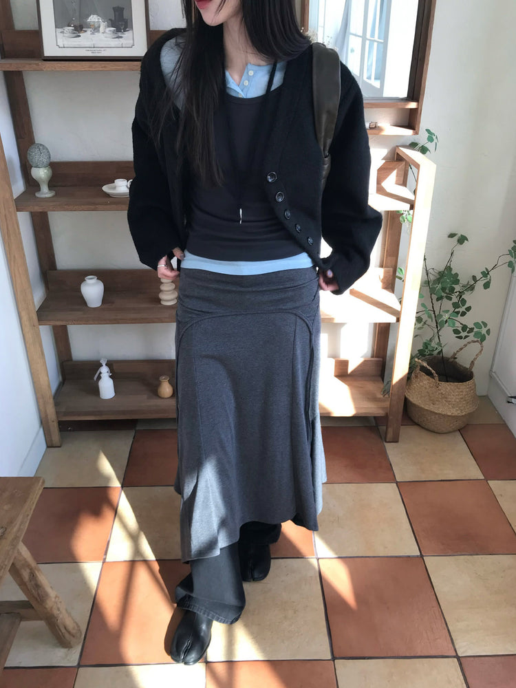 微喇叭中腰顯瘦牛仔褲