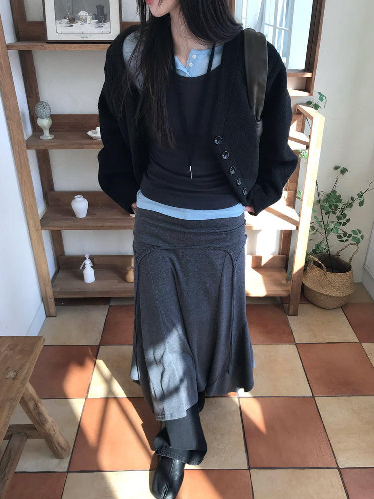 掛脖不規則細節多造型連身裙