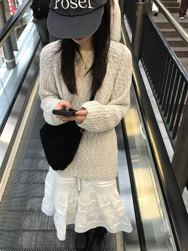 微傘層次感抽繩中裙