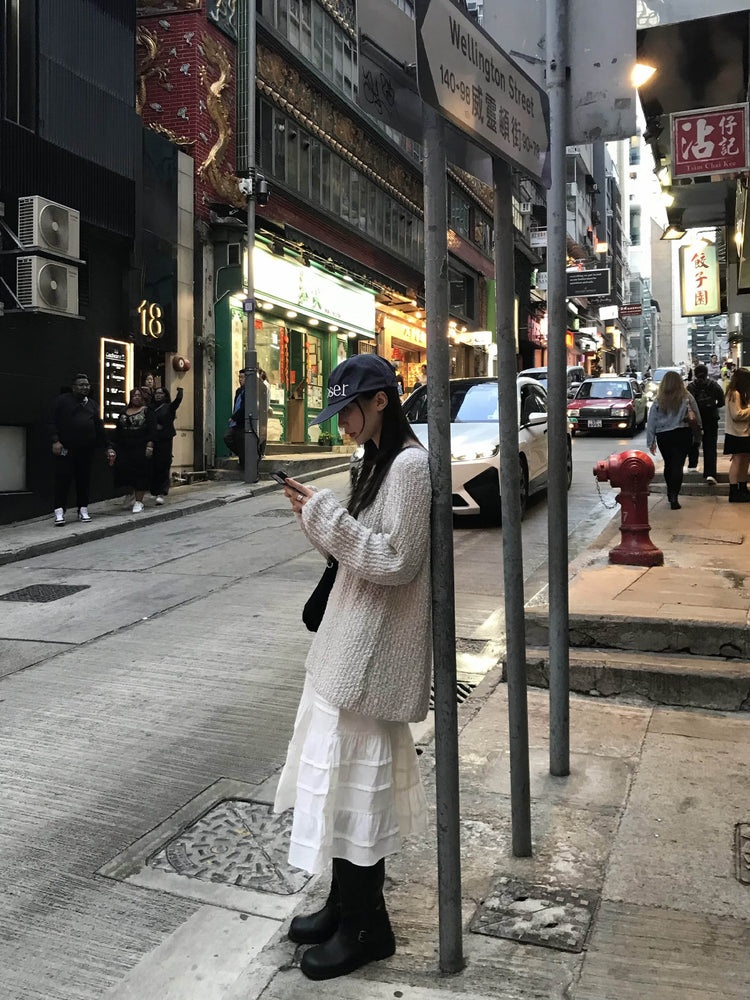 微傘層次感抽繩中裙