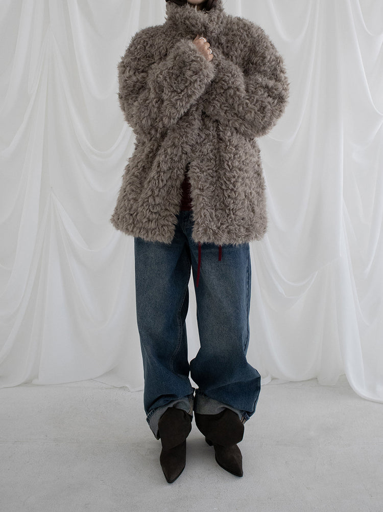 復古美色率性牛仔闊褲