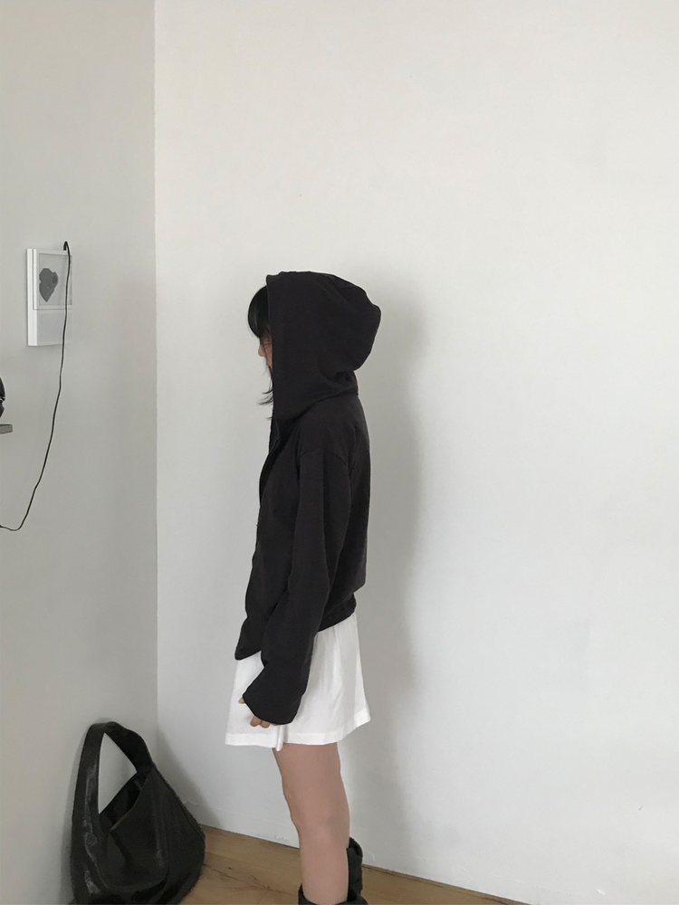 初秋雙拉鏈連帽外套