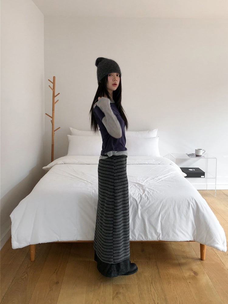 撞色層次感兩件式上衣