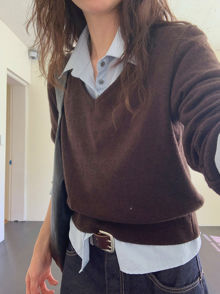 基礎明線直腿牛仔褲