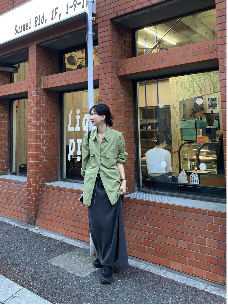 細腰頭皮帶扣壓線及踝棉裙