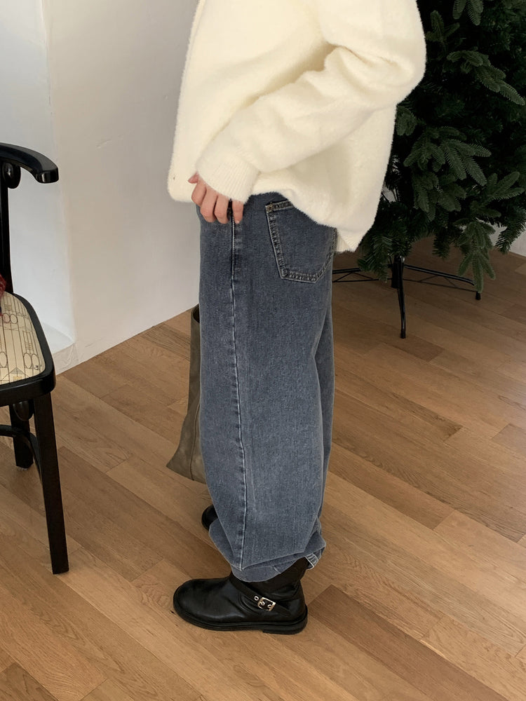 經典美色直腿牛仔褲