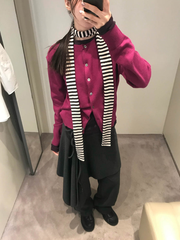 不規則綁帶細節兩件式裙褲