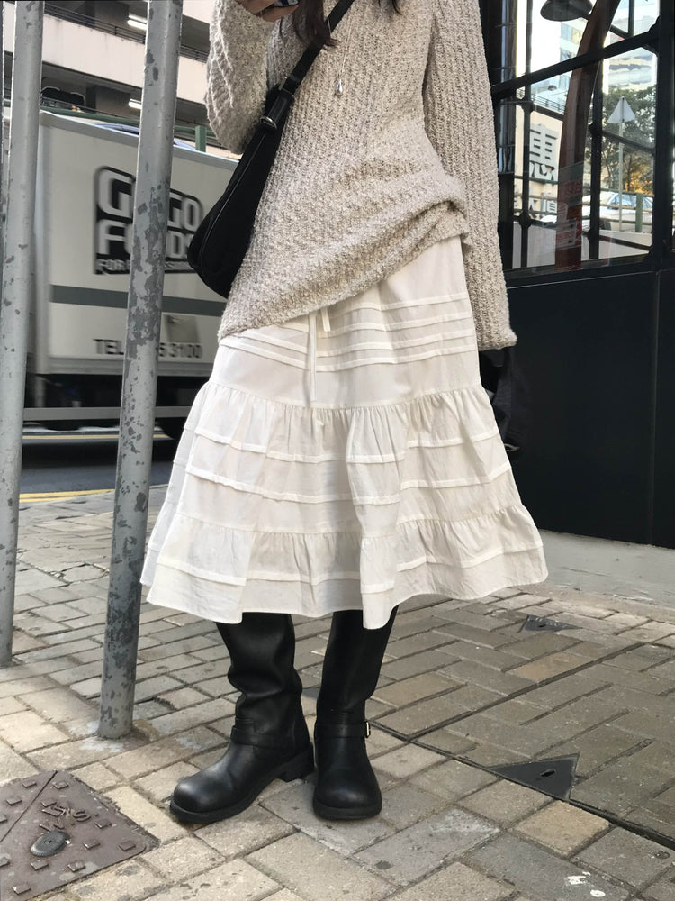 顆粒質感細節顯瘦針織衫