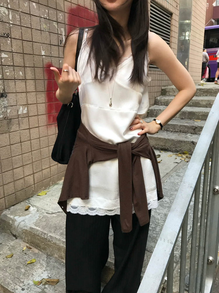 暗菱格紋理針織外套