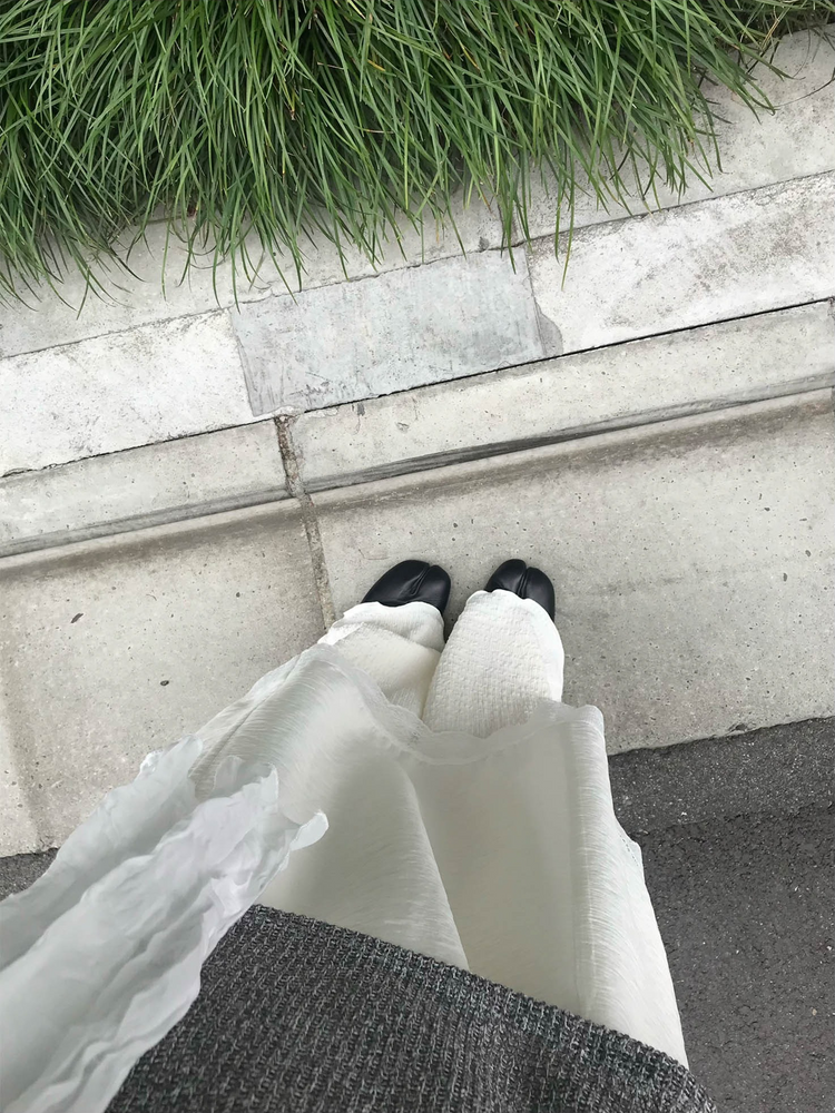 蕾絲邊紋理細節連身裙