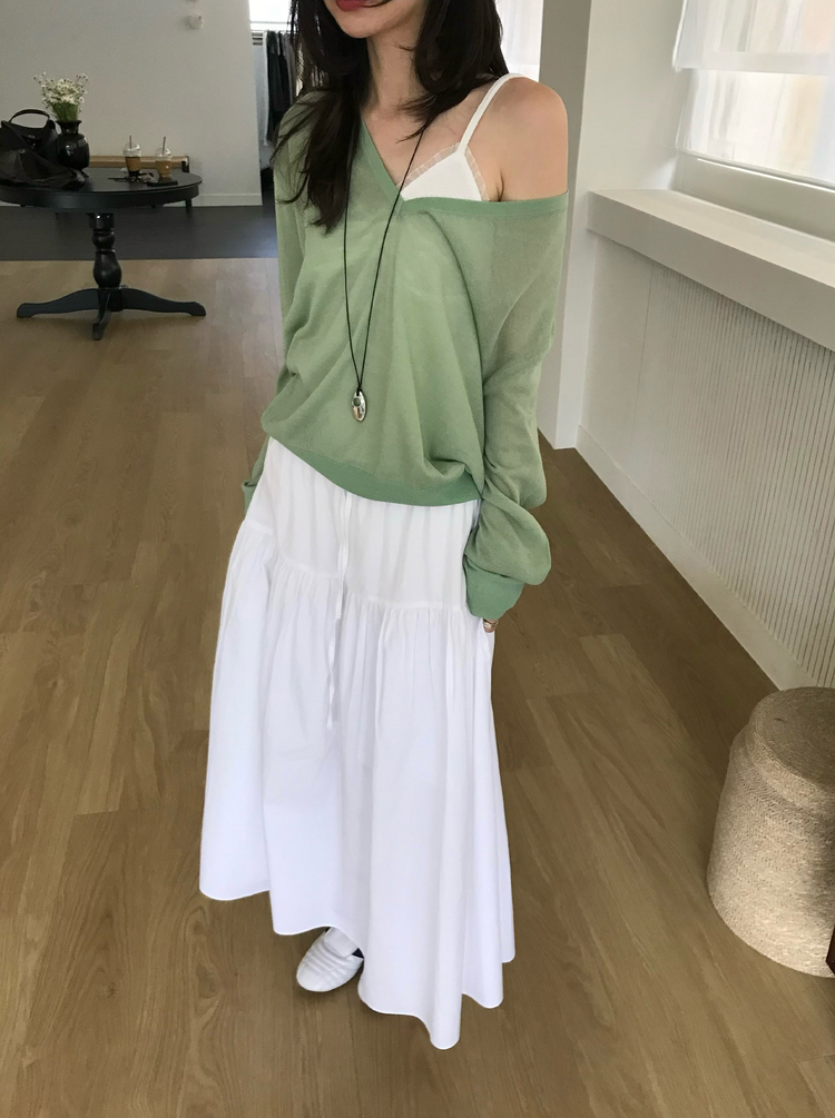 蕾絲邊暗紋胸腺細節背心
