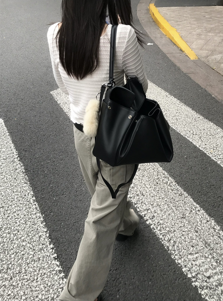 復古壓線細節工裝直褲