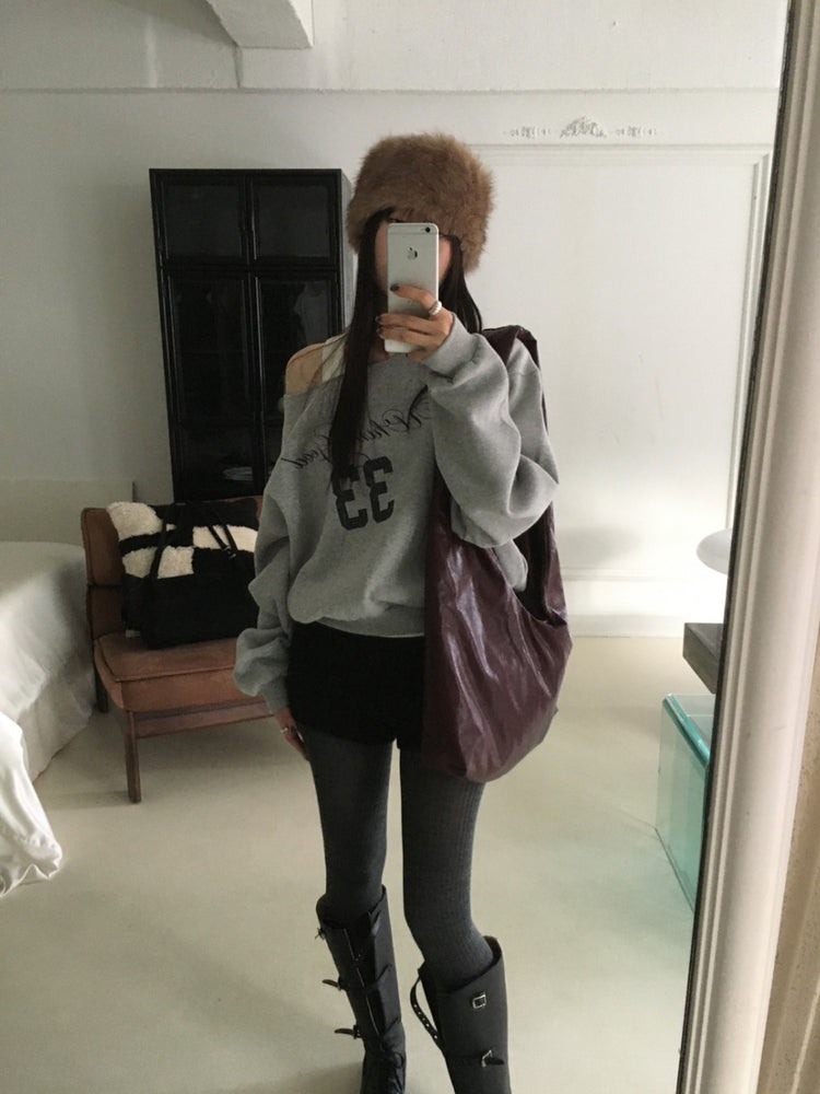 毛絨質感頭帶/圍巾