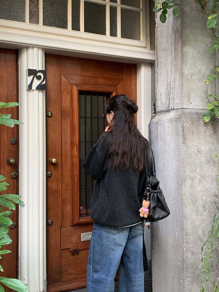 高質字母印花針織毛衣