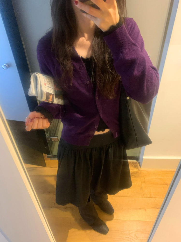 寬腰頭雙扣細節半裙