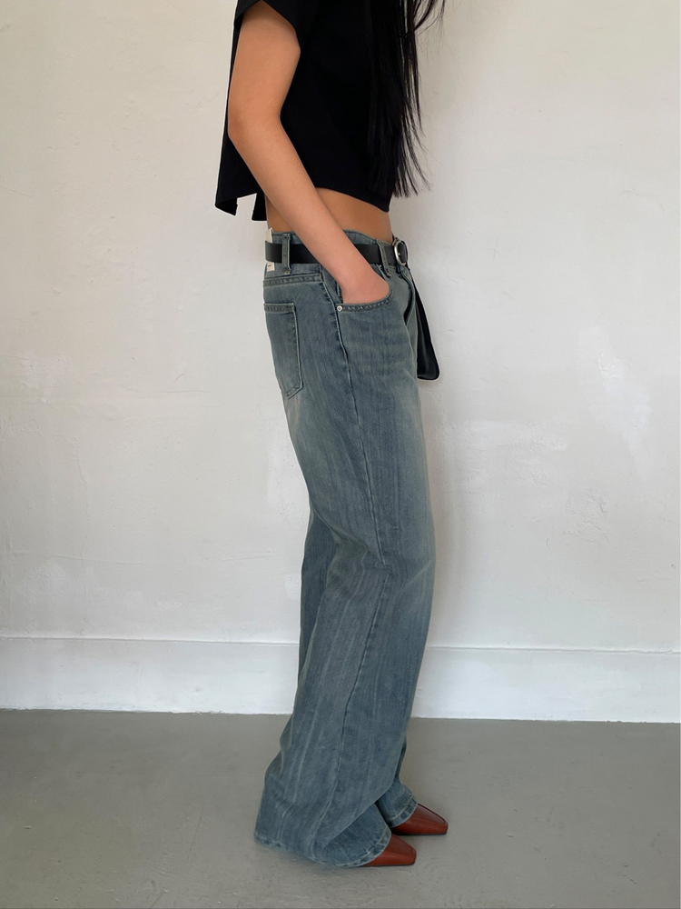 復古美色boot cut牛仔褲