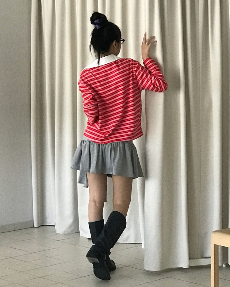 造型感綁腰細節棉裙