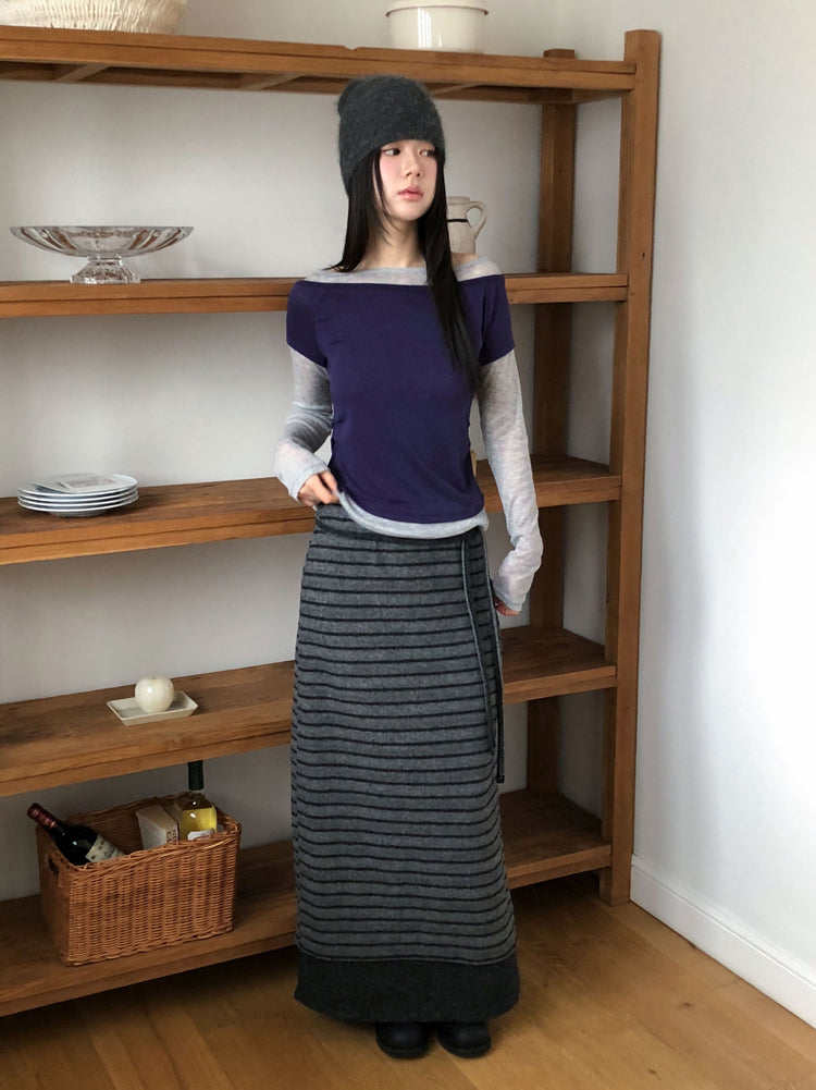 撞色層次感兩件式上衣