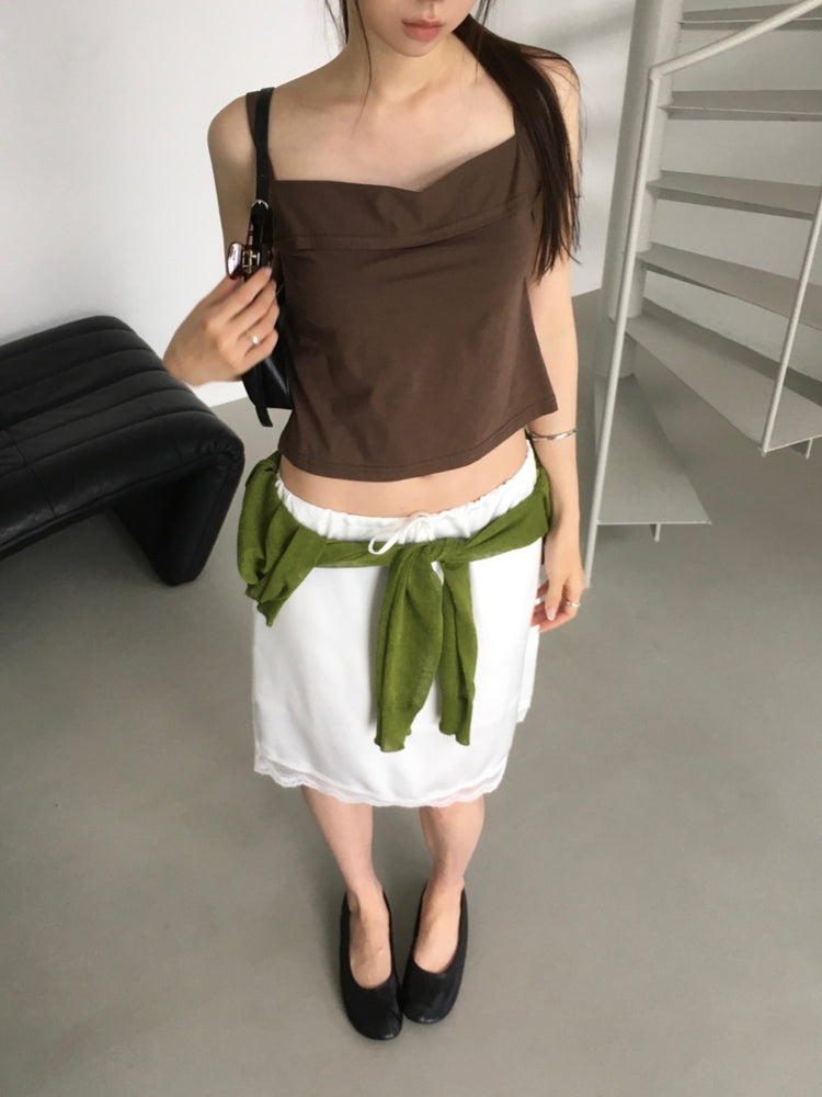 透膚圓領排鈕針織外套