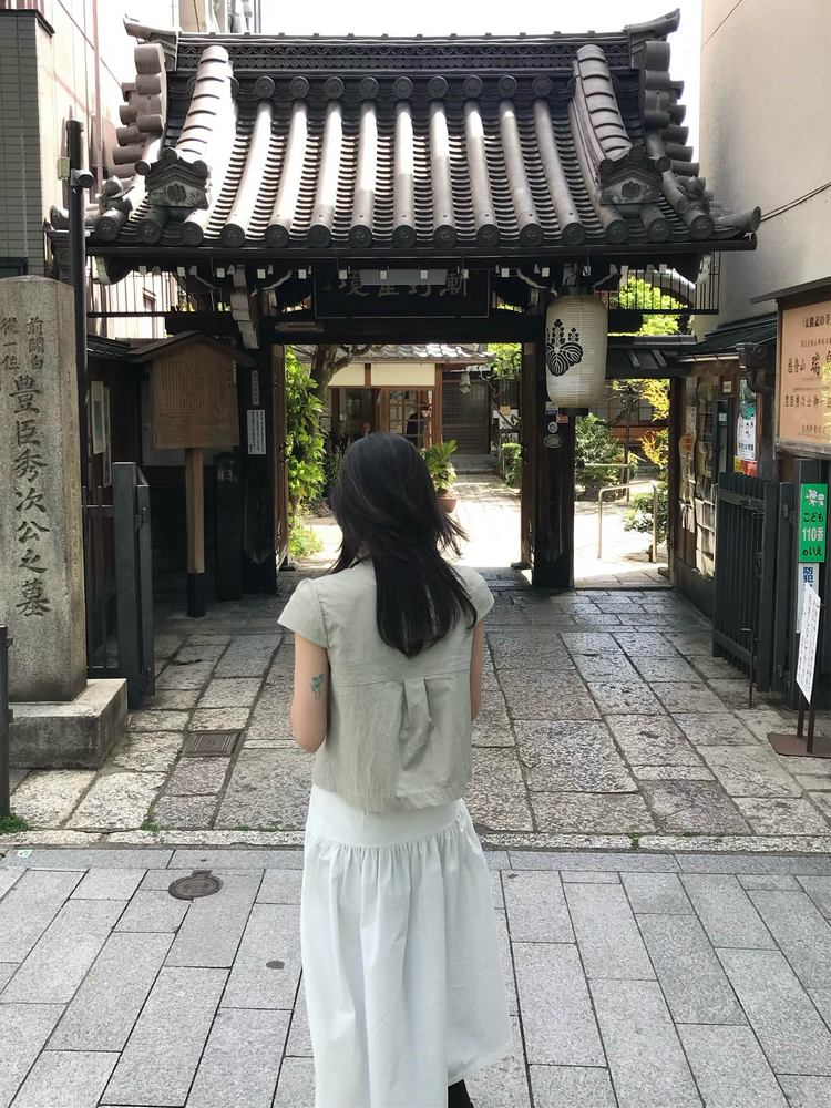 翻領大扣鈕細節外套