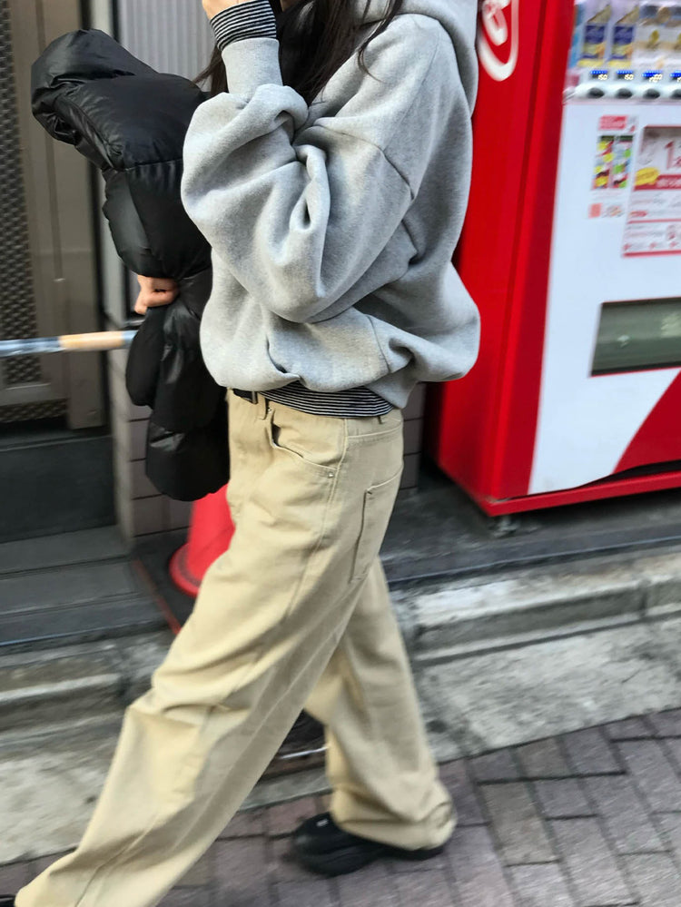 鉚釘細節基礎連帽衛衣