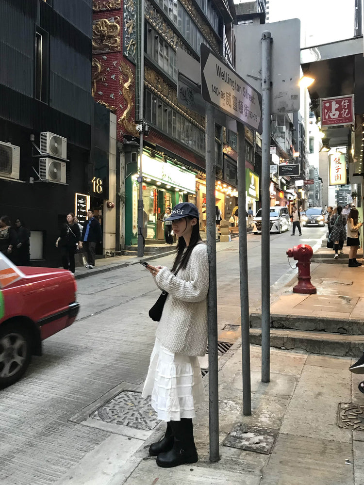 微傘層次感抽繩中裙