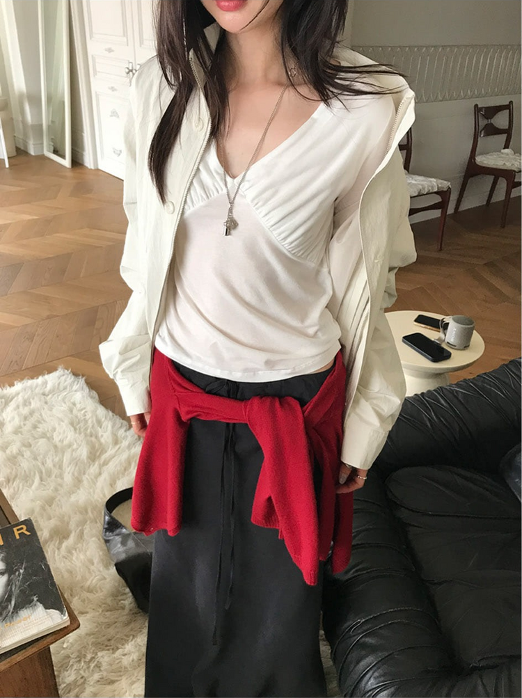 高質立領排鈕細節外套