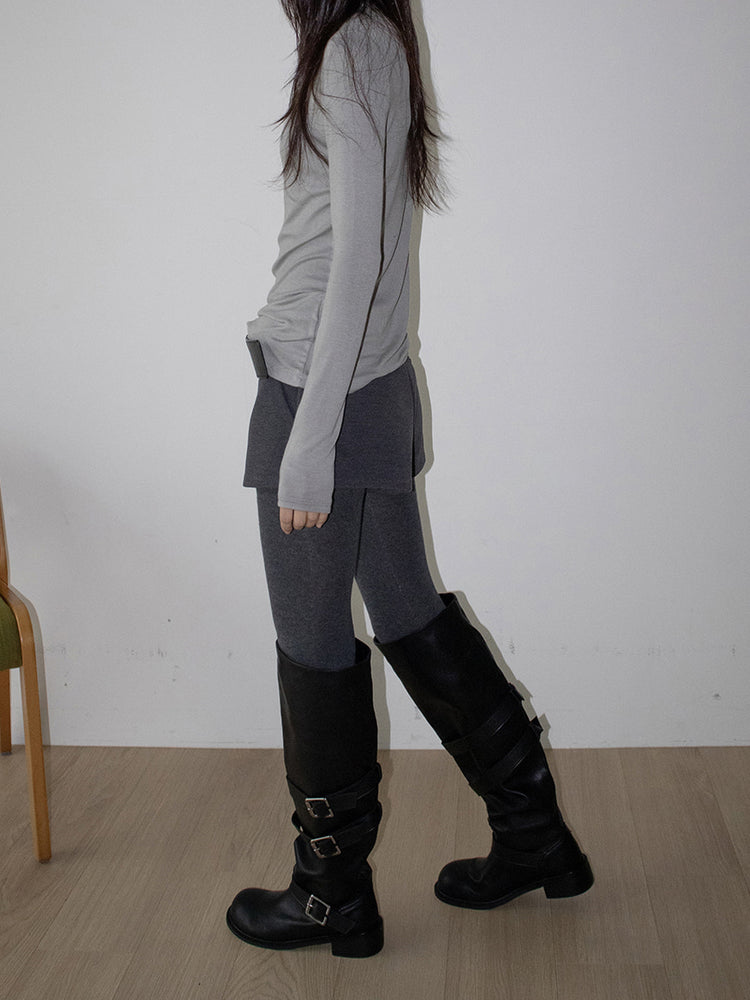 側扣細節率性長靴