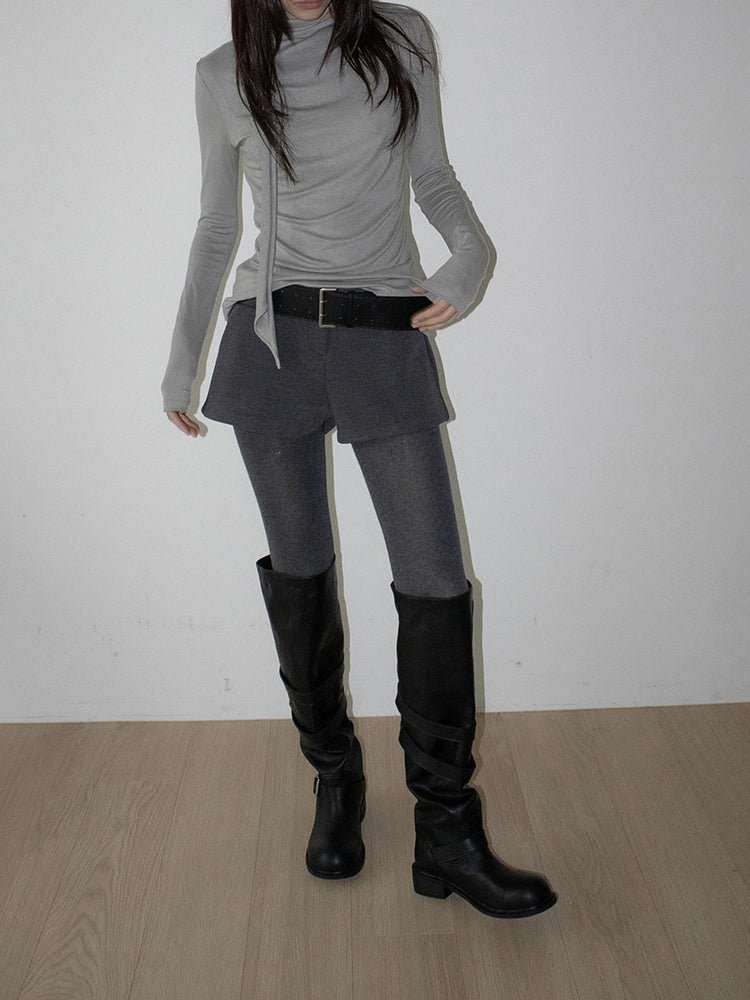 側扣細節率性長靴