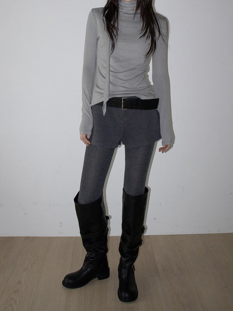 側扣細節率性長靴