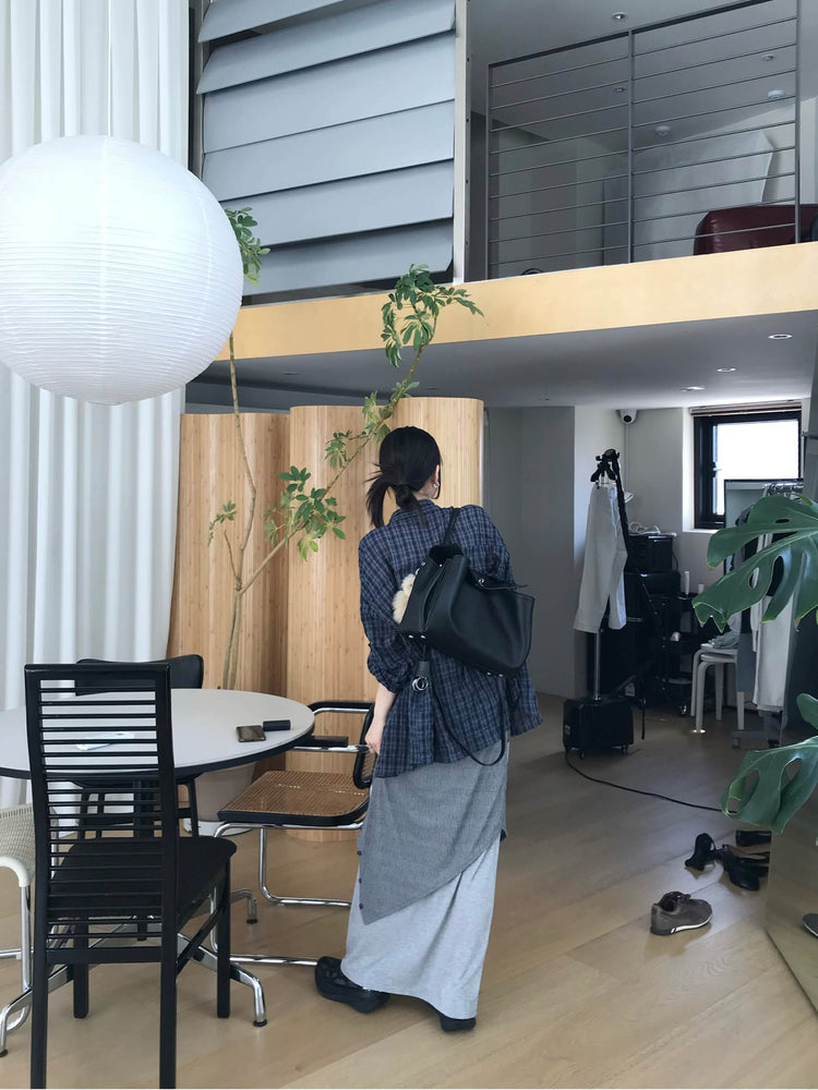雙層扣鈕設計感及踝裙
