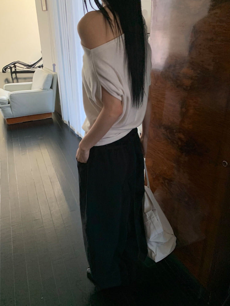 美肩堆堆細節修身上衣