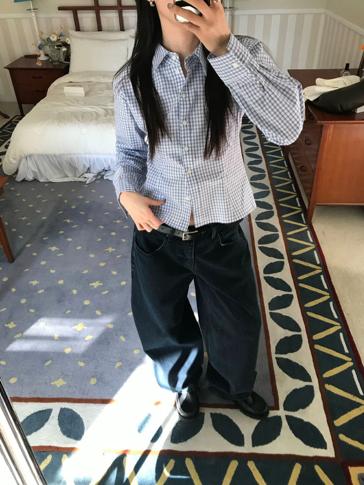 經典基礎繭型牛仔褲
