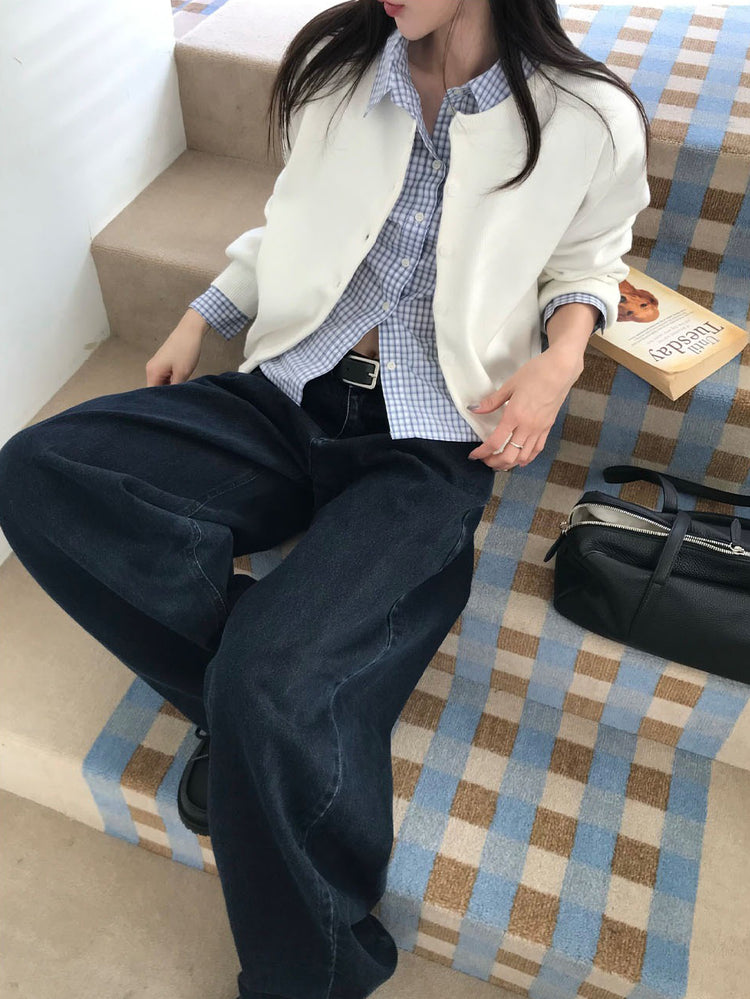 經典基礎繭型牛仔褲