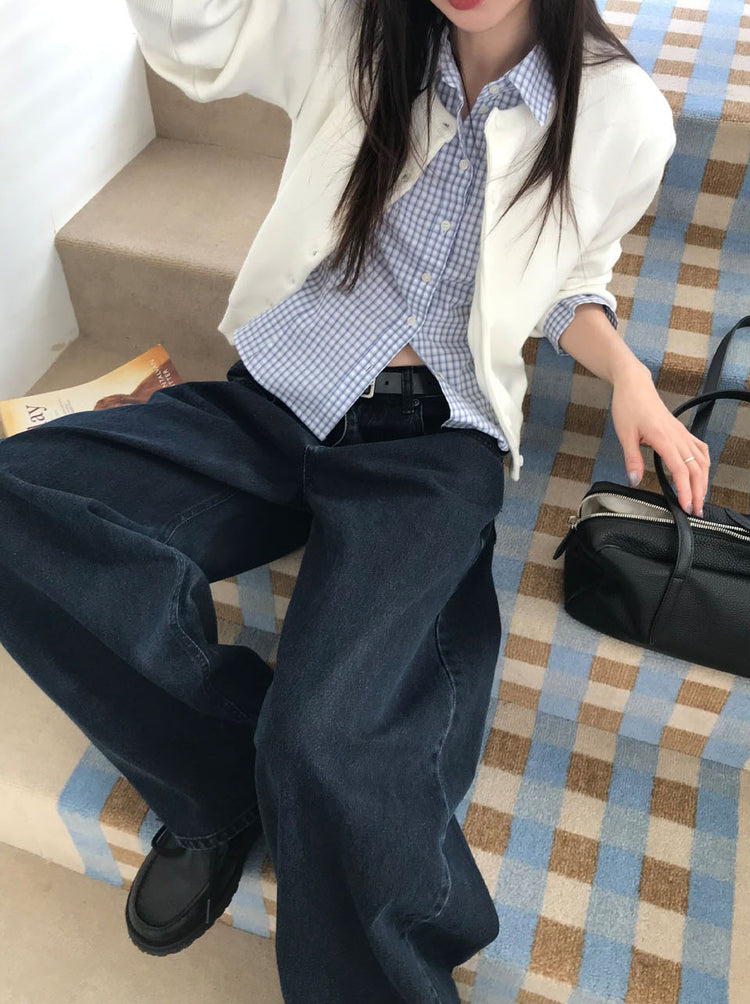 經典基礎繭型牛仔褲