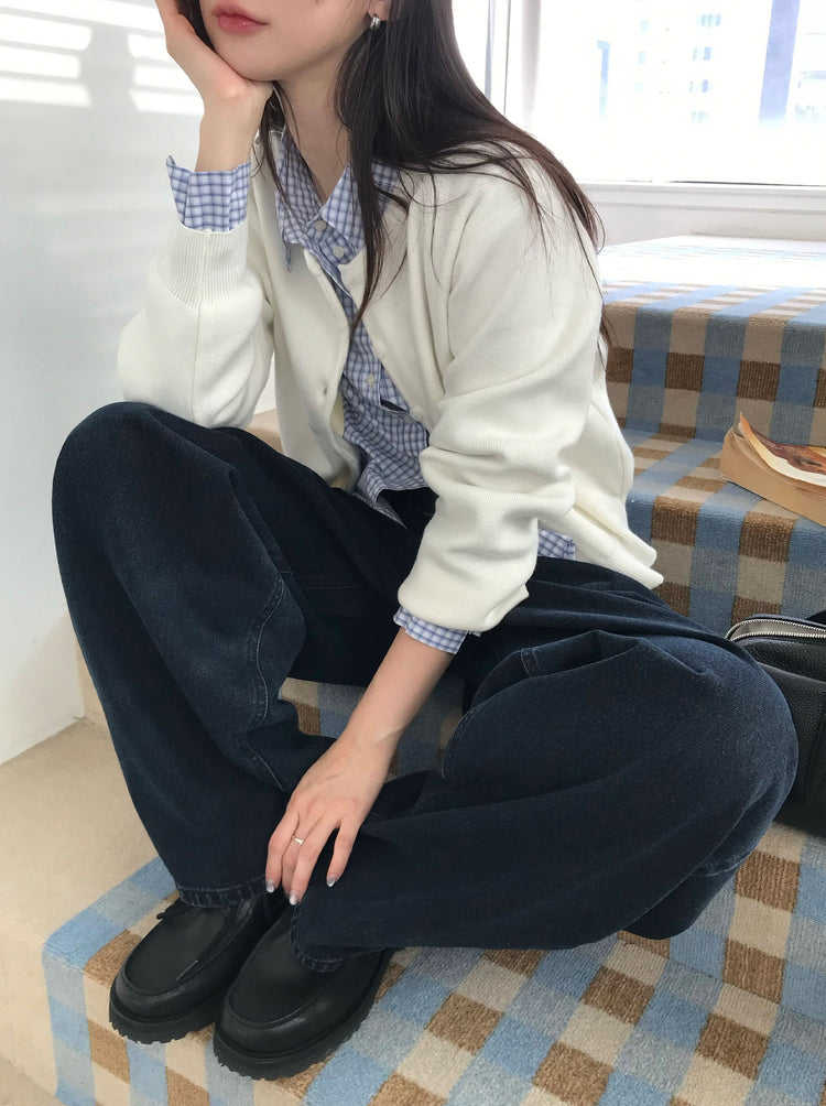 經典基礎繭型牛仔褲